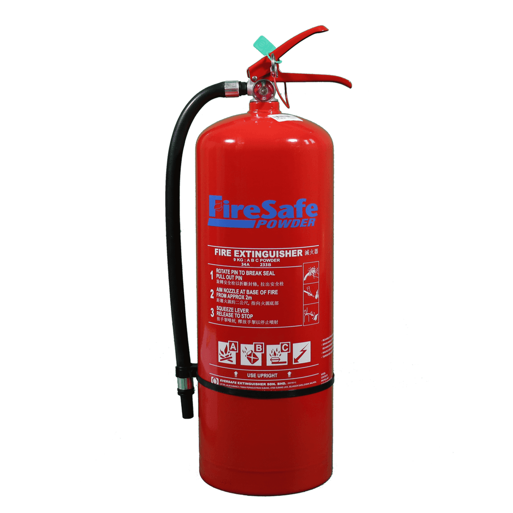 Firesafe 9KG ABC 乾粉滅火筒 (EED 9)，產品圖片。